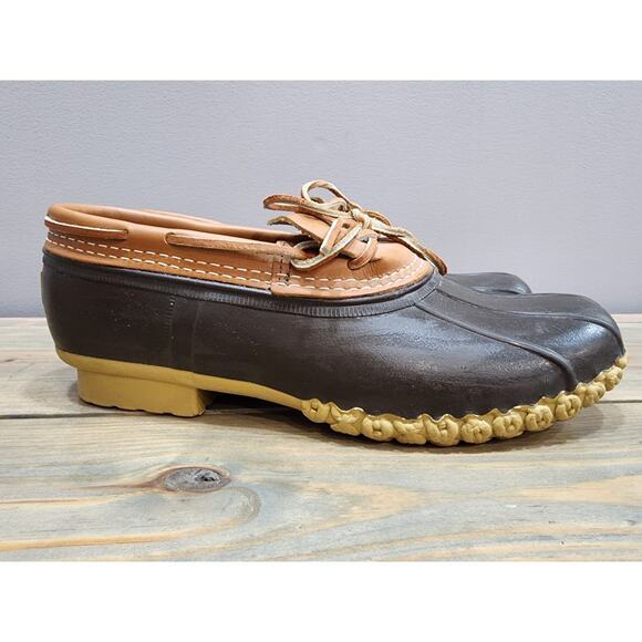 L.L. Bean Women's Maine Hunting Ankle Low Duck Boots Shoes Brown Size 9 - Picture 1 of 10